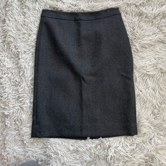 J.Crew Petite Wool Pencil Skirt Size 0P